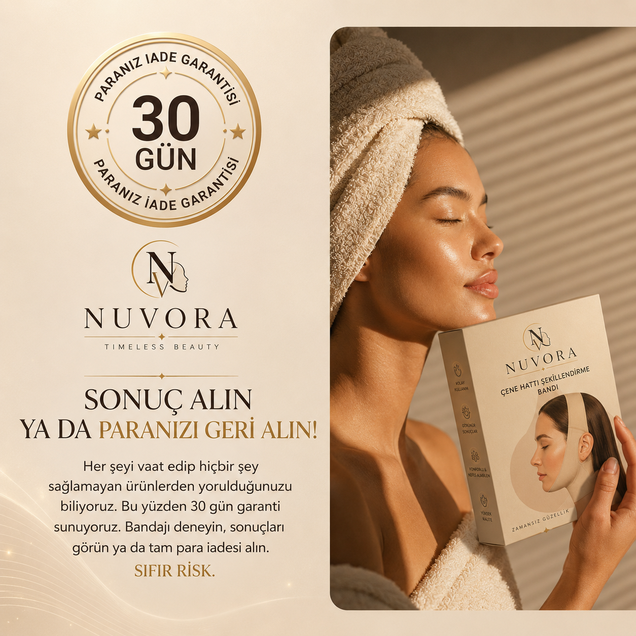 Kolajen Yüz Şekillendirici Maske
